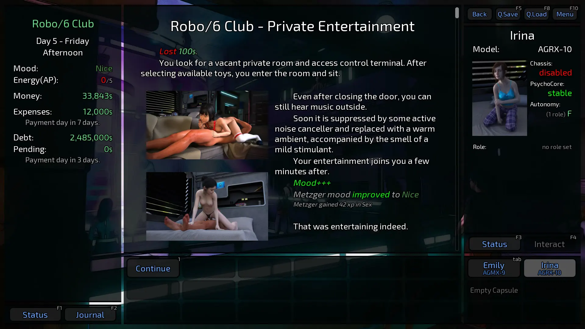 Defective Sexbot Chop Shop screenshot 5