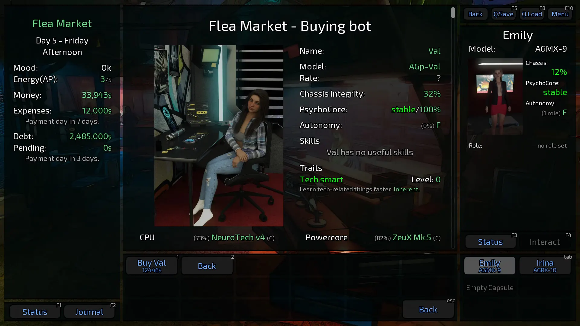 Defective Sexbot Chop Shop screenshot 6